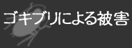 ゴキブリによる被害